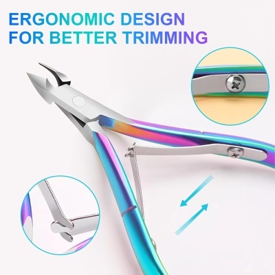 Alicate de corte colorido com design ergonómico para aparar melhor