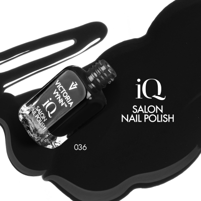 Esmalte de unhas preto Victoria Vynn iQ Salon Nail Polish nº 036