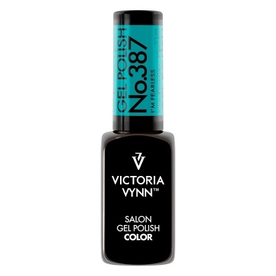 Verniz em gel Victoria Vynn preto com tampa azul turquesa