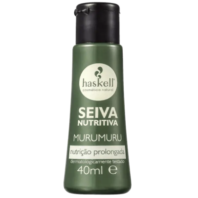 Frasco verde de Haskell Seiva Nutritiva Murumuru, 40ml