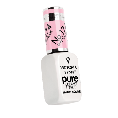 Frasco de verniz de unhas Victoria Vynn Pure Creamy Hybrid com tampa rosa