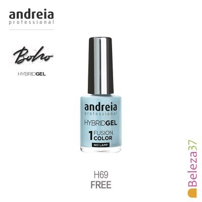 Verniz de gel Andreia Professional HybridGel Fusion Color azul claro H69 FREE