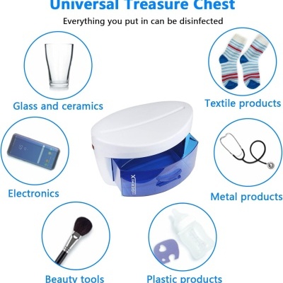 Dispositivo para desinfeção universal e objetos a desinfetar