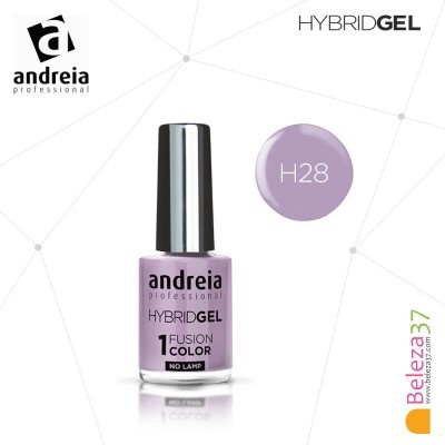 Frasco de verniz de unhas lilás Andreia Hybrid Gel H28