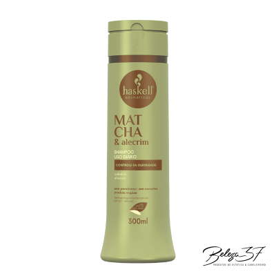 Frasco de shampoo Haskell Matcha e alecrim 300 ml