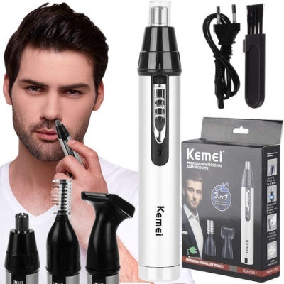 Aparelho de cuidados pessoais Kemei 3 em 1 com acessórios e caixa