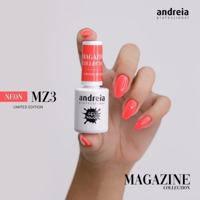 Esmalte de unhas gel cor neon rosa edição limitada Magazine Collection