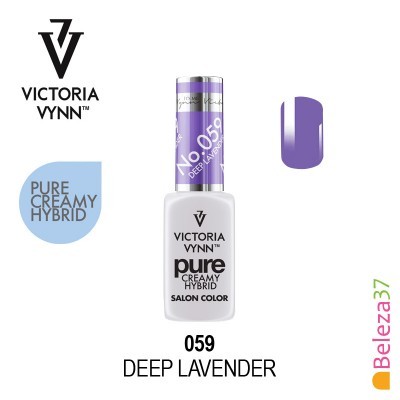 Verniz para unhas Victoria Vynn cor Deep Lavender em embalagem branca com tampa lilás