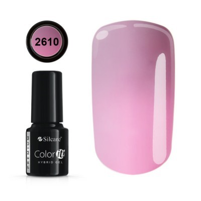 Esmalte gel híbrido Silcare colorit rosa claro 2610