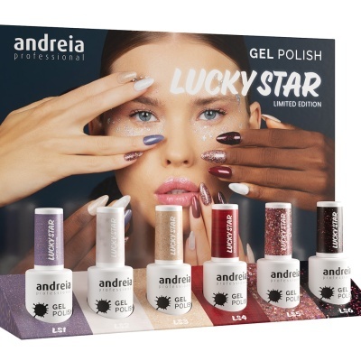 Conjunto de vernizes gel Lucky Star Limited Edition da Andreia Professional