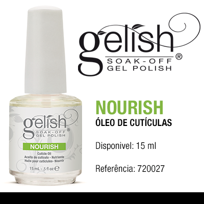 Frasco de óleo de cutículas Gelish Nourish 15 ml