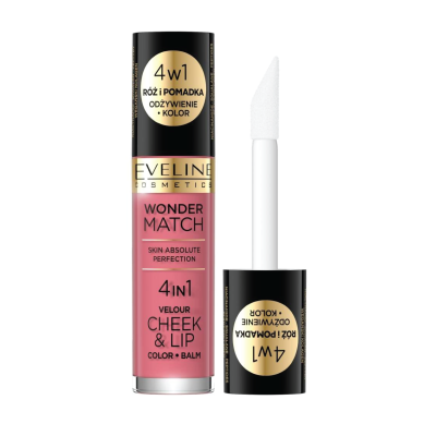 Balm de cor Eveline Cosmetics Wonder Match 4 em 1 para bochechas e lábios