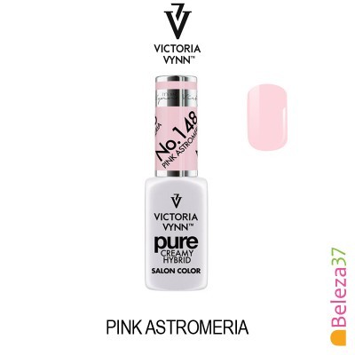 Verniz de unhas Victoria Vynn No.148 Pink Astromeria com amostra da cor rosa