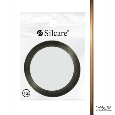 Fio metálico preto Silcare para unhas em embalagem transparente