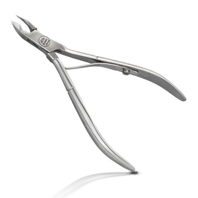 Alicate de cutículas em aço inoxidável prateado