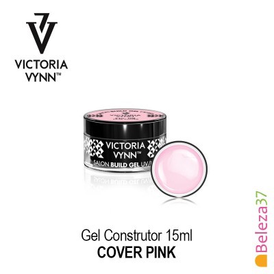 Gel Construtor VICTORIA VYNN cor rosa claro em embalagem preta redonda