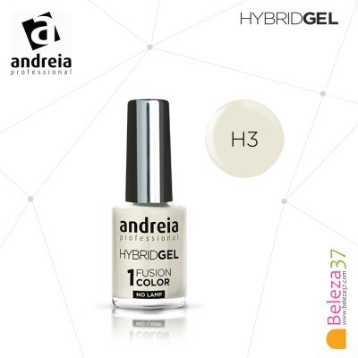 Verniz para unhas Hybridgel andreia professional cor H3 com tampa prateada