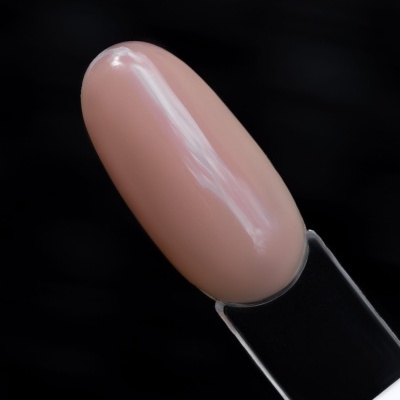 Amostra de verniz de unhas cor rosa nude brilhante em paleta preta