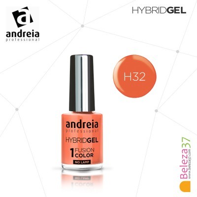 Verniz de unhas laranja andreia professional HYBRIDGEL cor H32