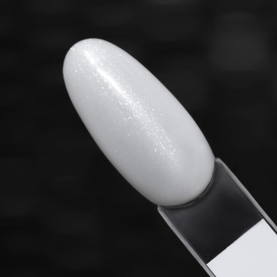 Amostra de cor de verniz/esmalte branco cintilante