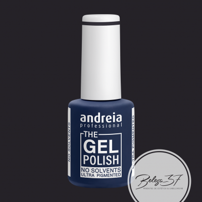 Frasco de verniz gel azul escuro Andreia Professional com tampa branca