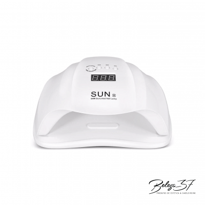 aparelho de secagem de unhas UV LED branco com visor digital