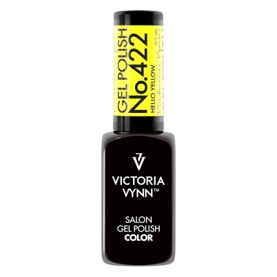 Frasco de verniz de gel Victoria Vynn amarelo e preto