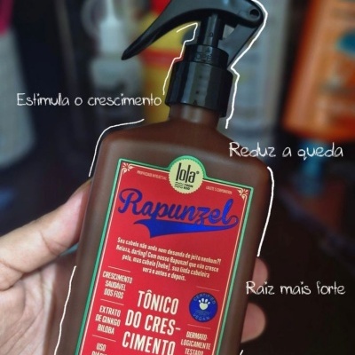 Frasco de tónico de crescimento capilar Rapunzel com tampo spray