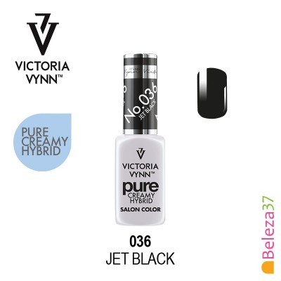 Esmalte de unhas Victoria Vynn Pure Creamy Hybrid cor preta nº036