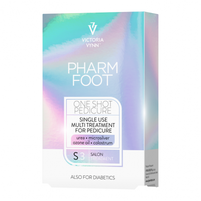 Embalagem holográfica do tratamento para pés Pharm Foot da Victoria Vynn