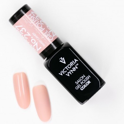 Verniz gel Victoria Vynn preto e rosa com amostras rosas