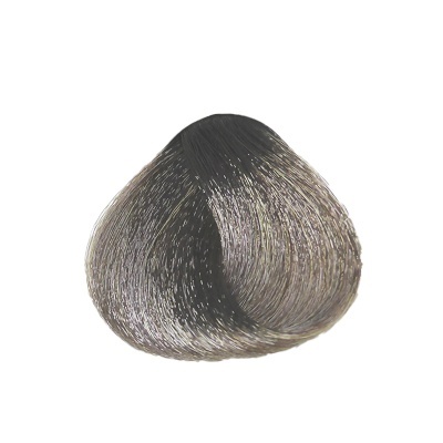 Amostra de cabelo sintético castanho em forma de gota