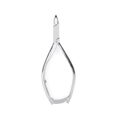 Alicate de cutículas em metal prateado isolado