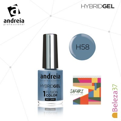 Esmalte de unhas em gel azul H58 da andreia professional