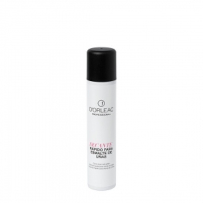 Frasco branco com tampa preta de secante para esmalte de unhas DOrléac Professional