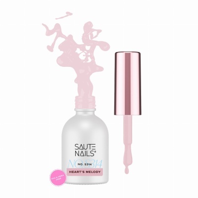 Esmalte SAUTE NAILS HEART'S MELODY com tampa rosa