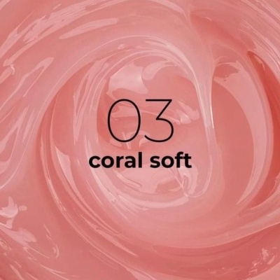 Textura cremosa coral com texto 03 coral soft