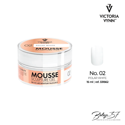 Gel mousse para unhas Victoria Vynn Polar White Nº 02