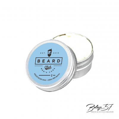 Lata de cera para bigode Beard Club em fundo branco
