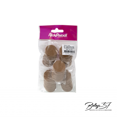 Pacote plástico com discos abrasivos marrons RickiParodi callus