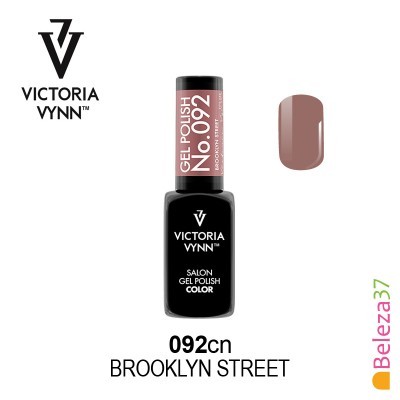 Esmalte de unhas Victoria Vynn cor 092cn Brooklyn Street com amostra de cor castanha