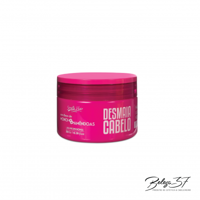 Pote rosa de máscara capilar Smile Hair Desmaia Cabelo