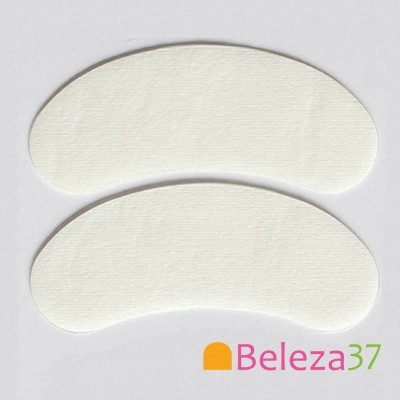 Par de almofadas adesivas curvas brancas com logo Beleza37