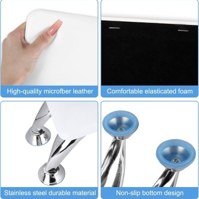 Detalhes do produto mostrando materiais e design em várias imagens