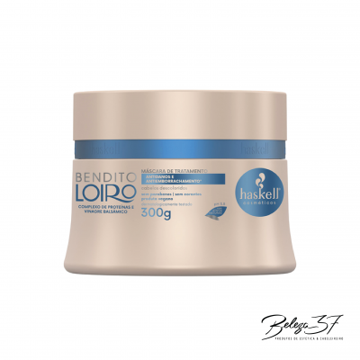 Máscara de tratamento para cabelos loiros Haskell Bendito Loiro 300g