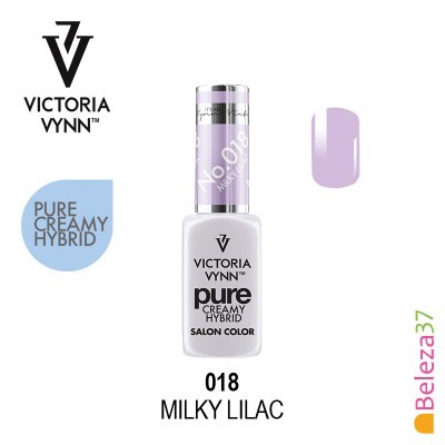 Frasco de verniz lilás Milky Lilac Victoria Vynn Pure Creamy Hybrid