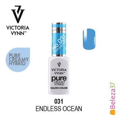Verniz de unhas Victoria Vynn PURE CREAMY HYBRID Nº 031 ENDLESS OCEAN azul claro