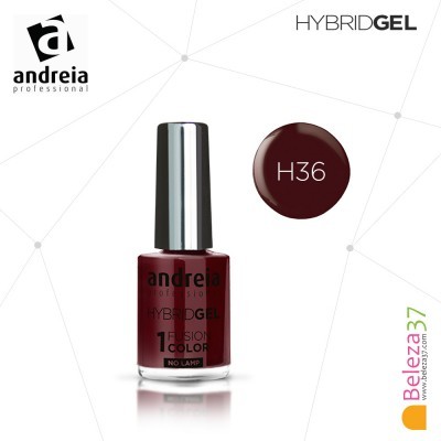 Frasco de verniz de unhas Andreia Professional Hybrid Gel cor vinho H36