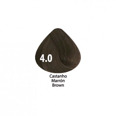 Mecha de cabelo castanho escuro com texto e fundo branco