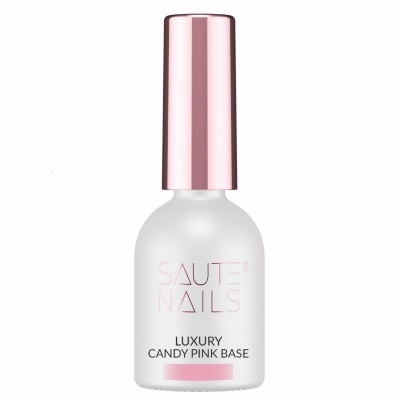 Frasco de verniz de unhas SAUTE NAILS Luxury Candy Pink Base